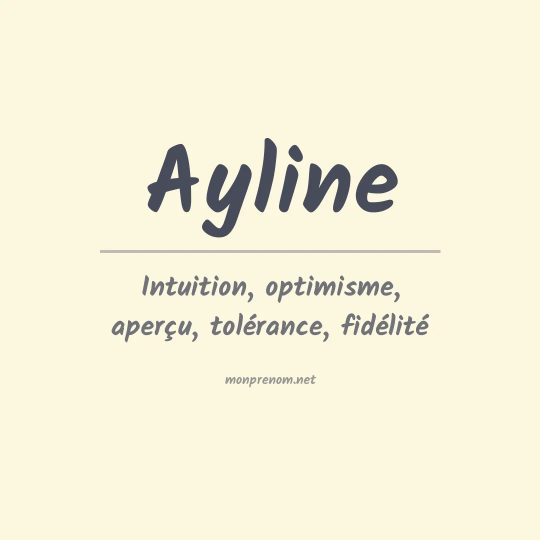 Signification du prénom Ayline