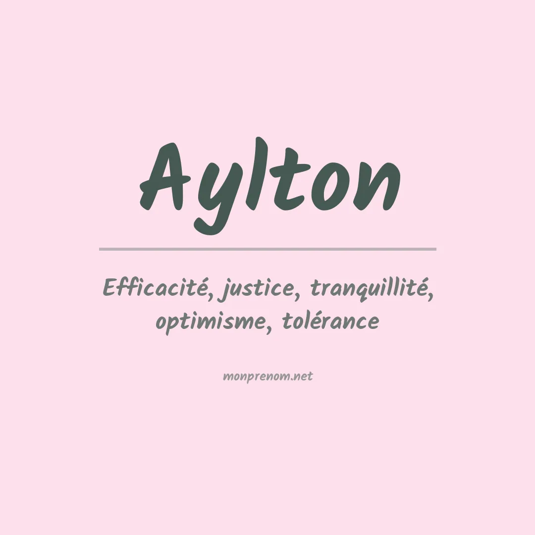 Prénom Aylton