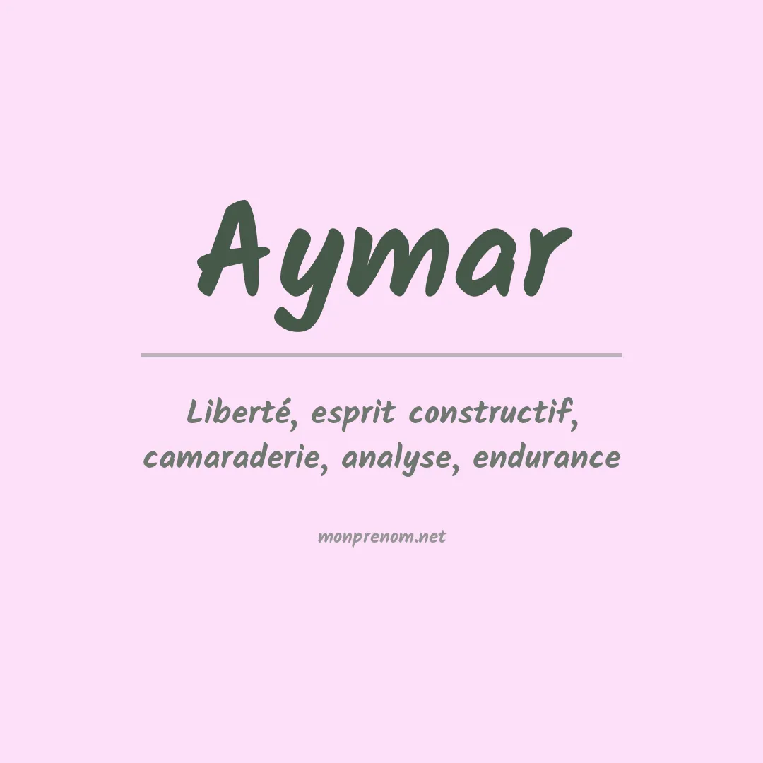 Prénom Aymar