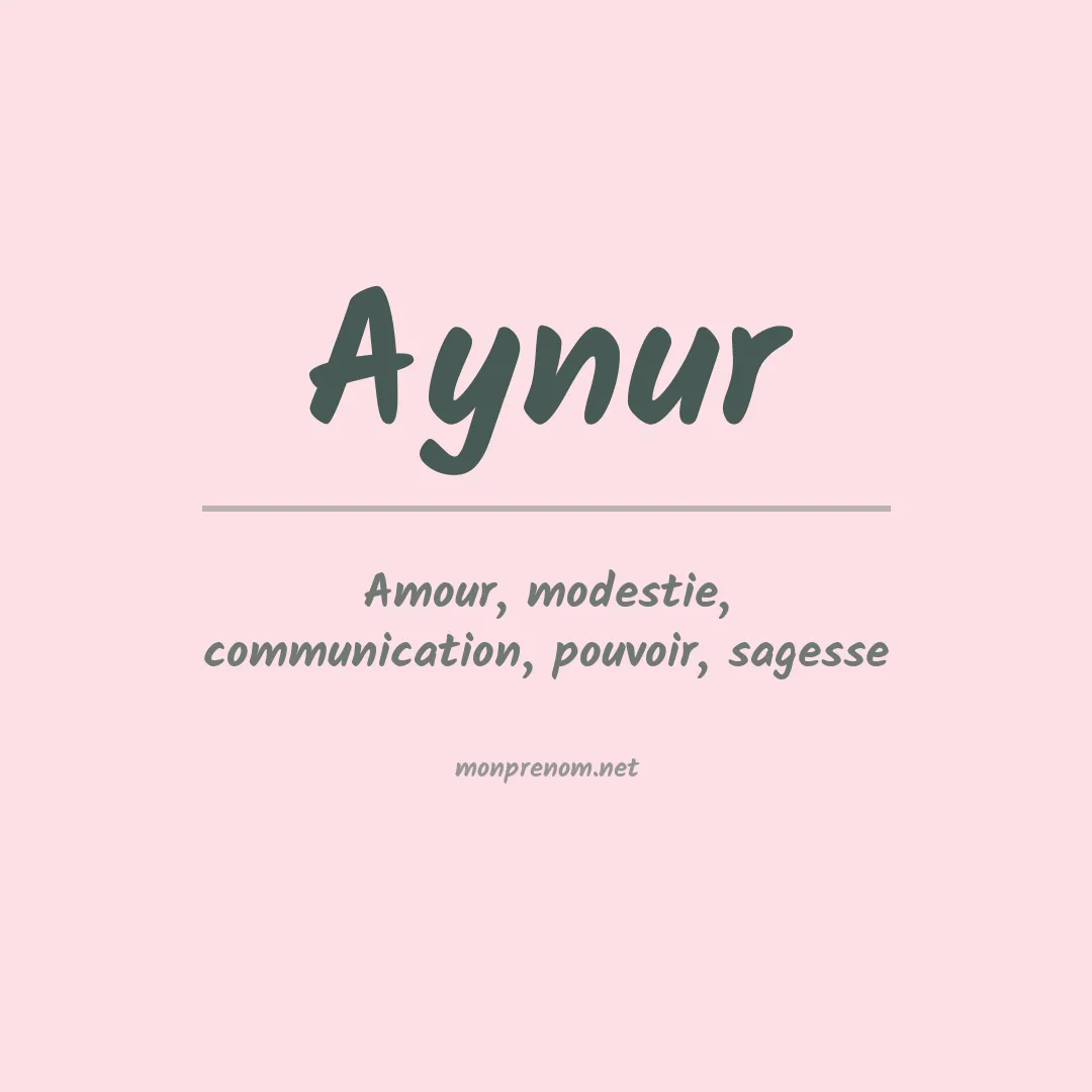 Prénom Aynur