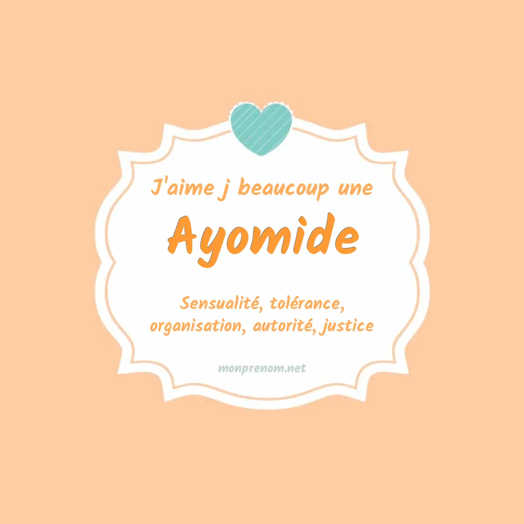 J'aime beaucoup Ayomide