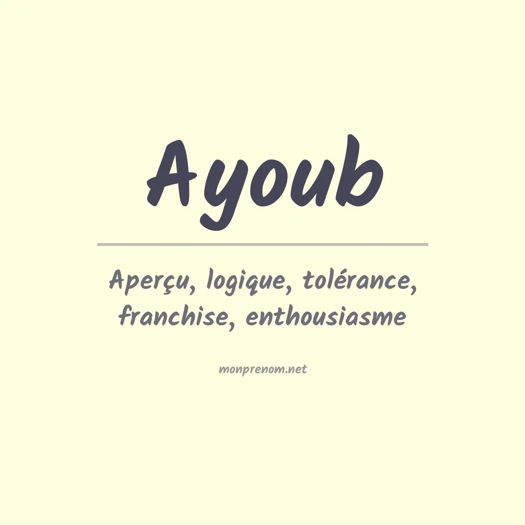 Prénom Ayoub