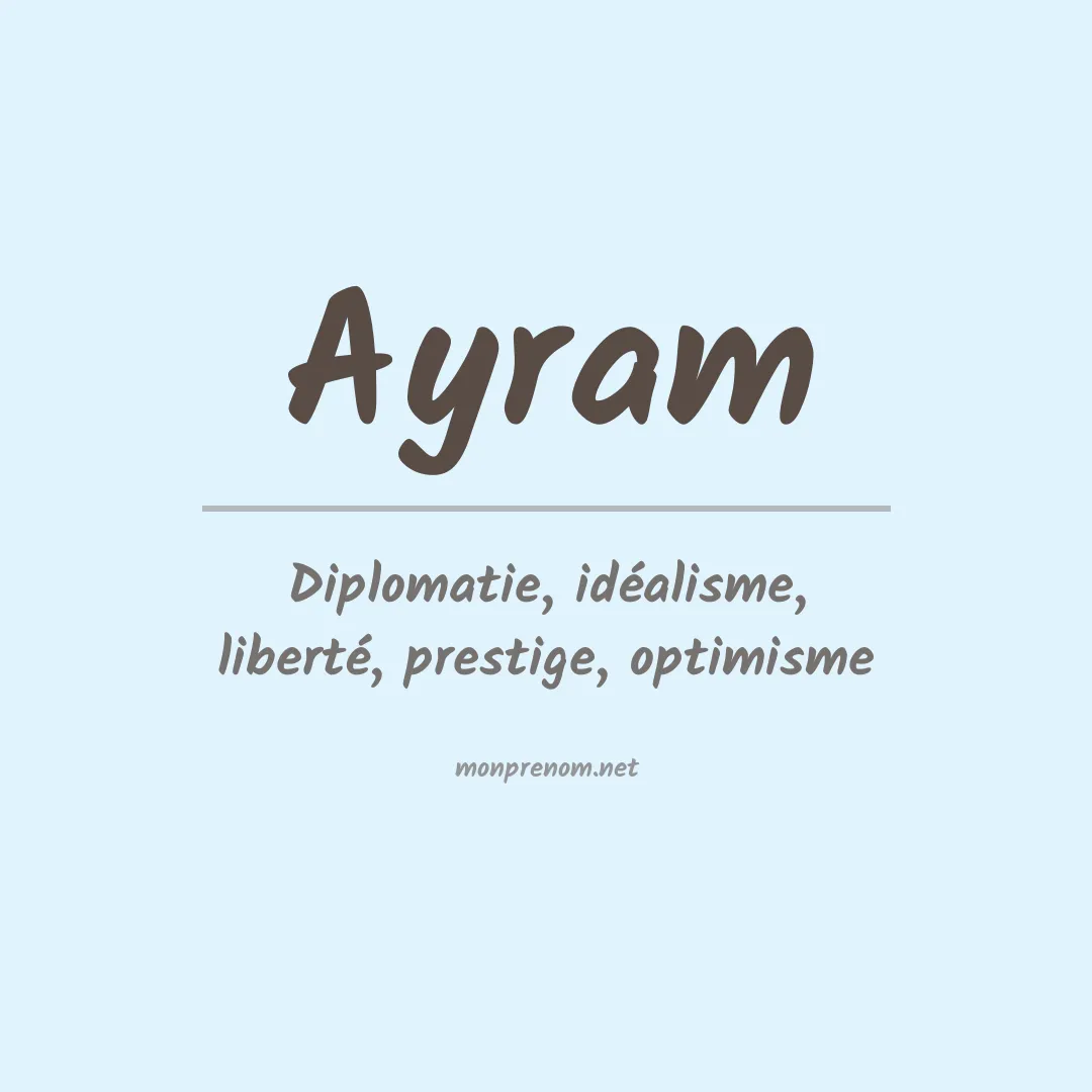 Prénom Ayram