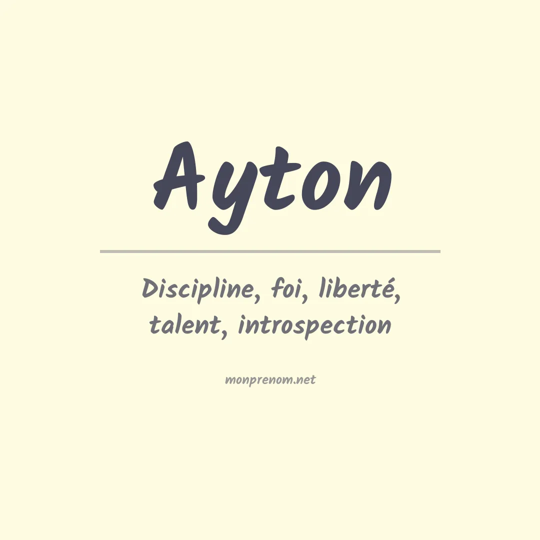 Prénom Ayton