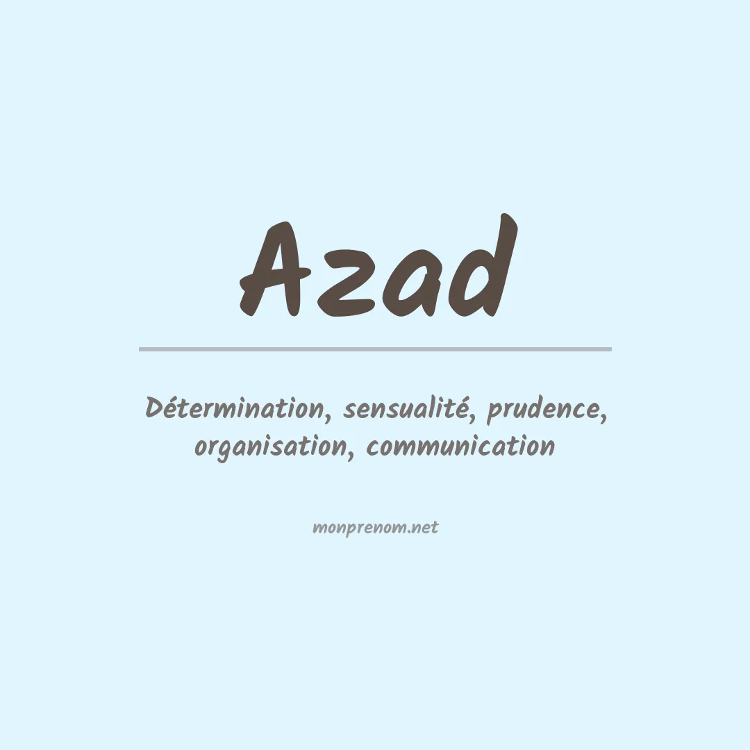 Prénom Azad