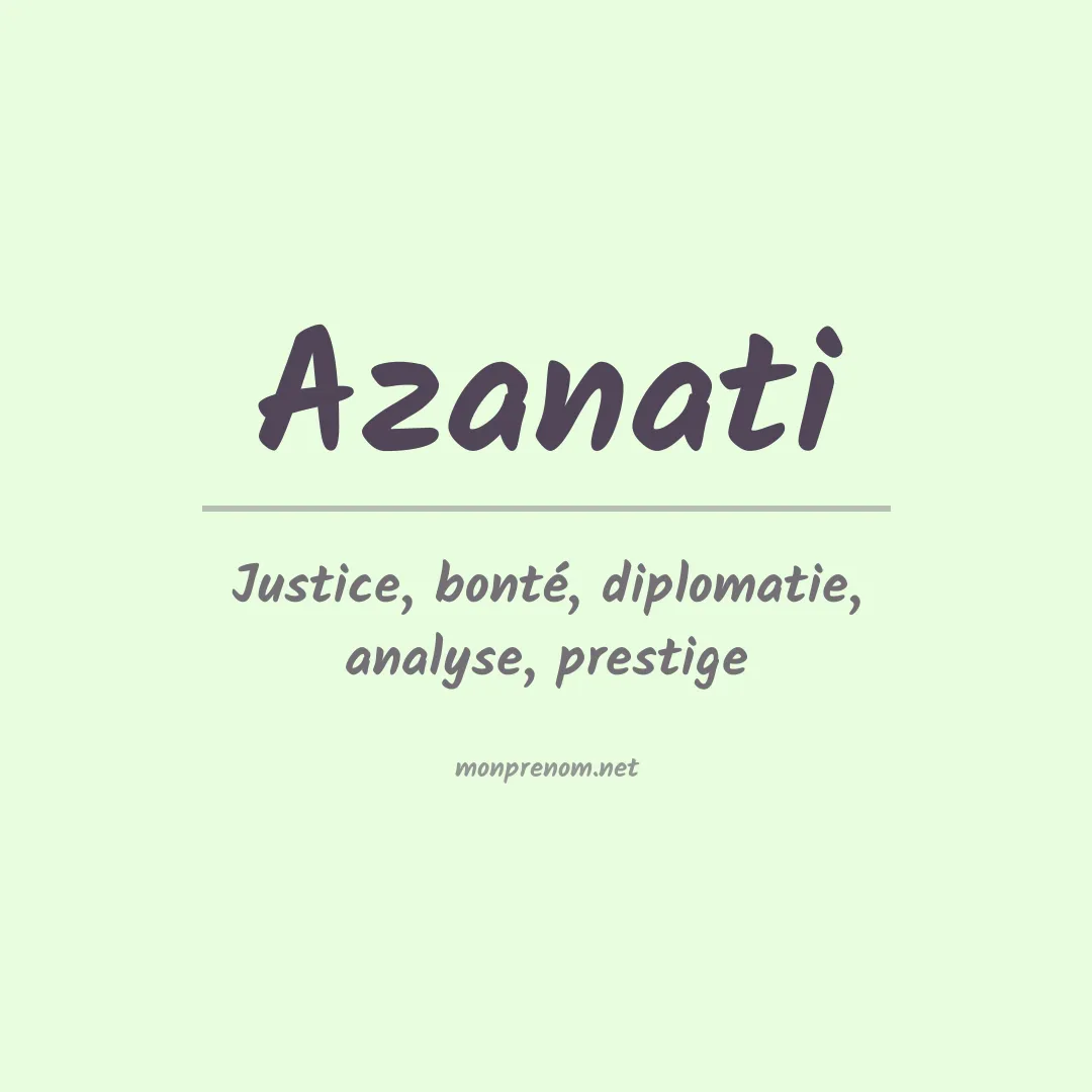 Prénom Azanati