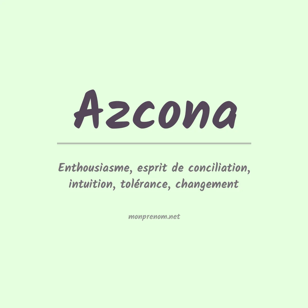 Prénom Azcona