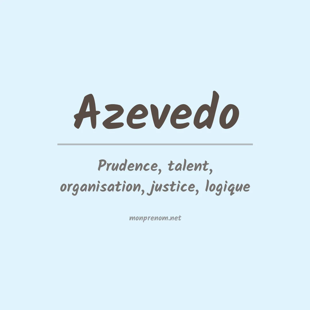 Prénom Azevedo