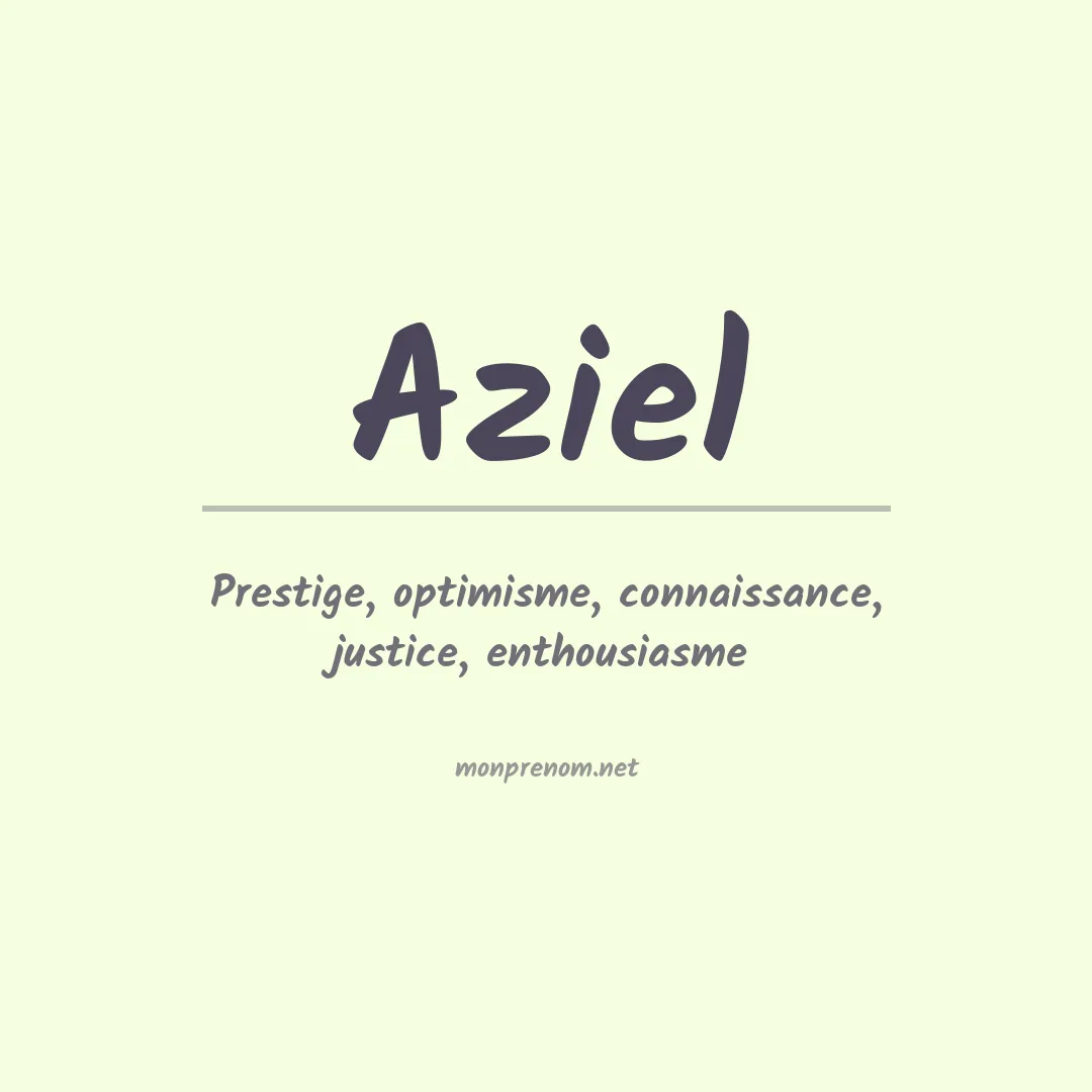 Prénom Aziel