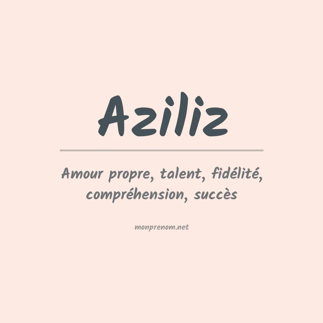 Prénom Aziliz