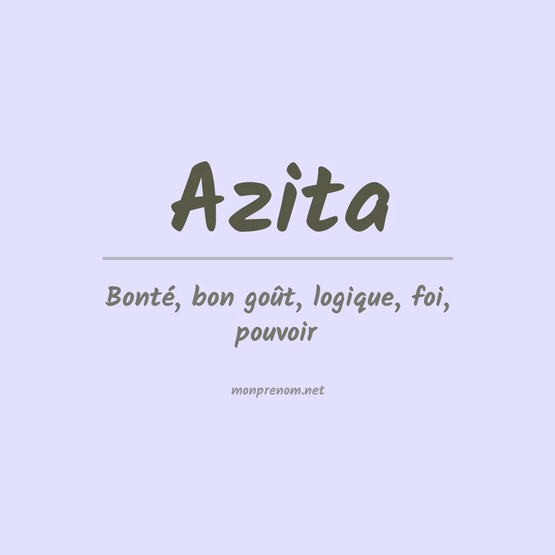 Prénom Azita