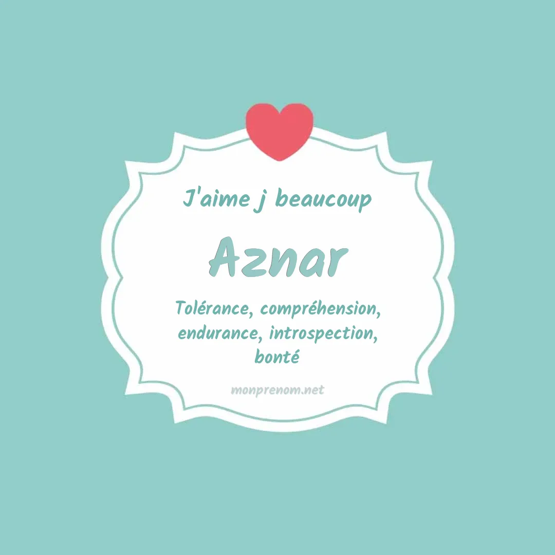 J'aime beaucoup Aznar