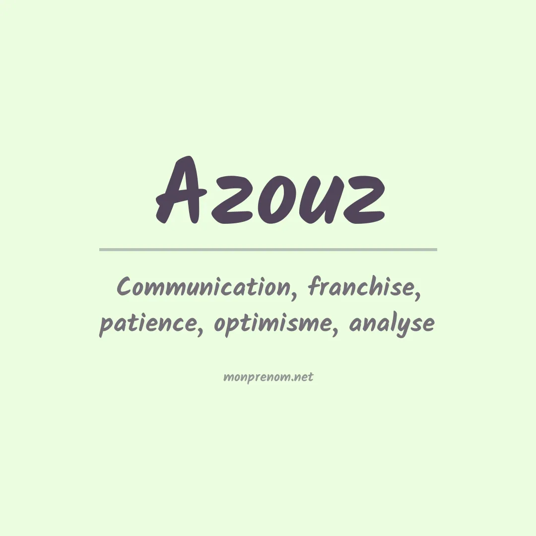 Prénom Azouz