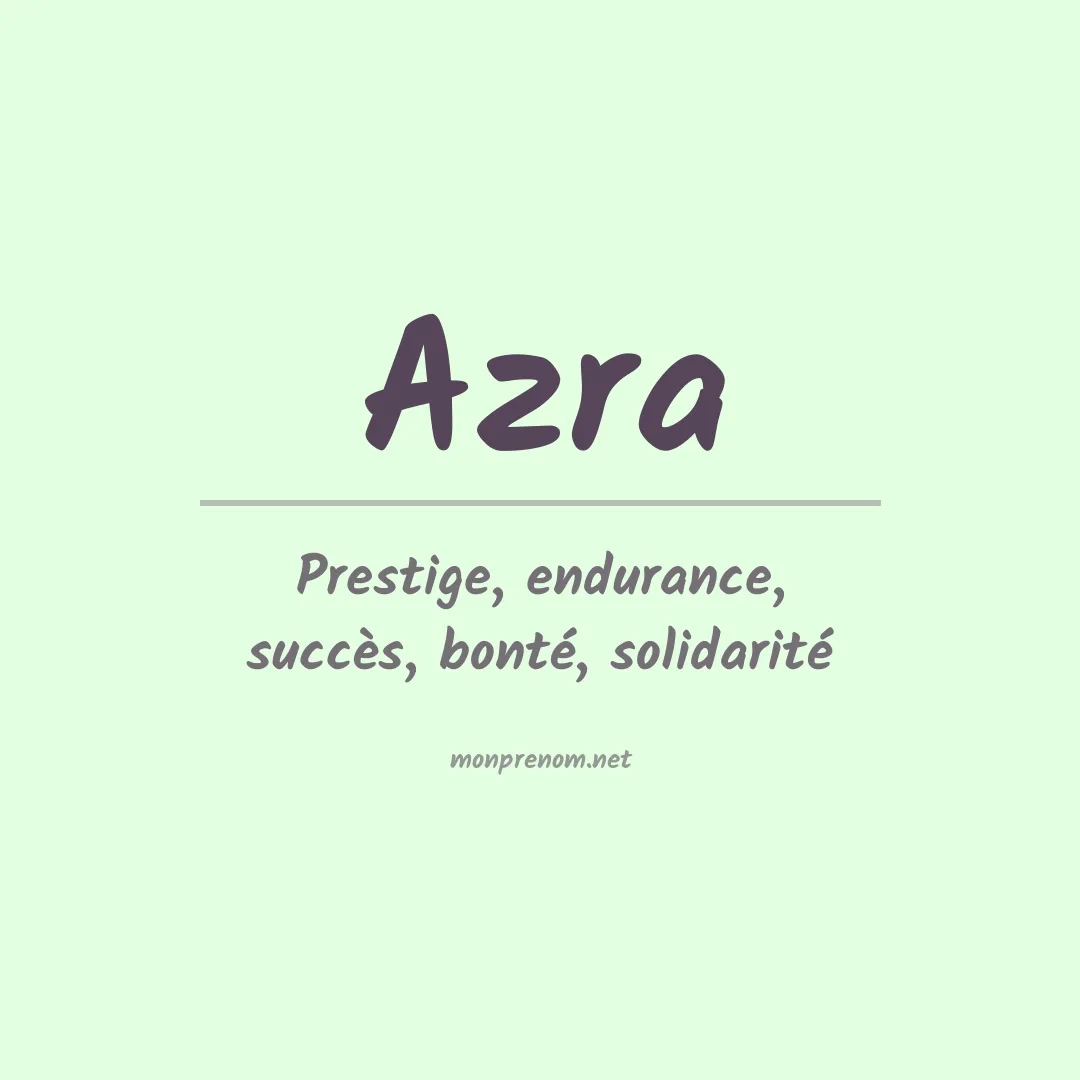Prénom Azra
