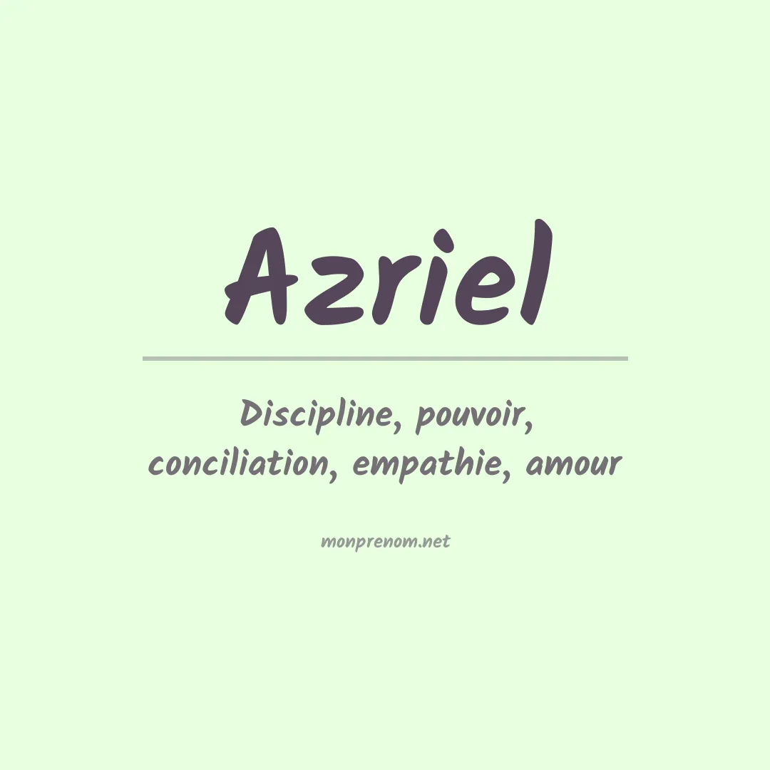 Prénom Azriel
