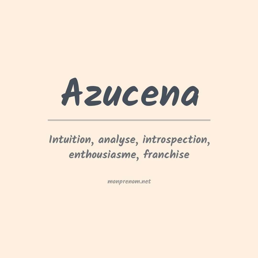 Prénom Azucena