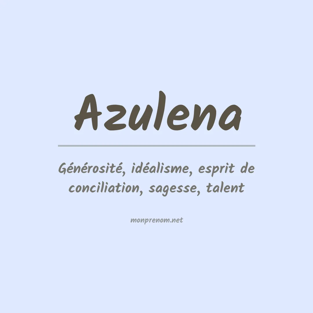 Prénom Azulena