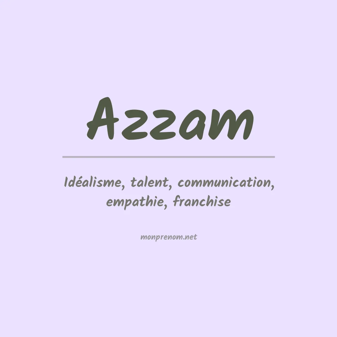 Prénom Azzam
