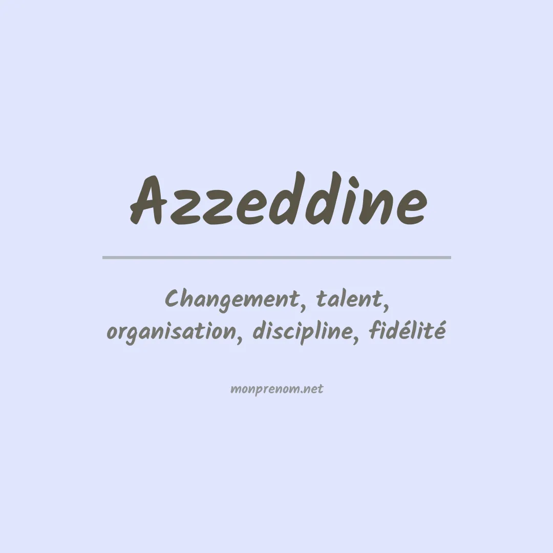 Prénom Azzeddine