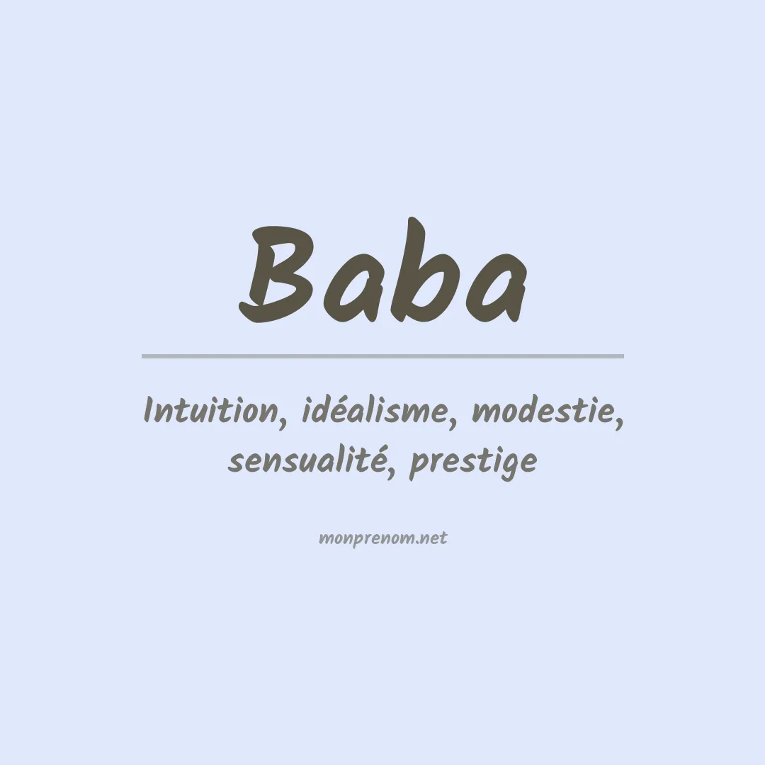 Prénom Baba