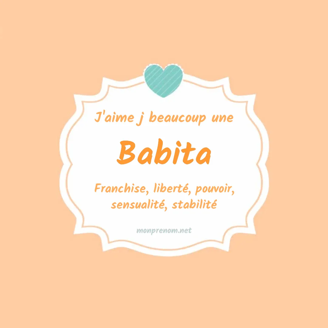 J'aime beaucoup Babita