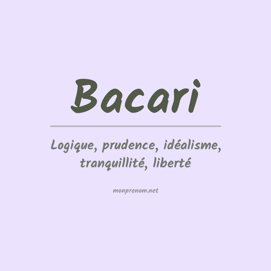 Prénom Bacari