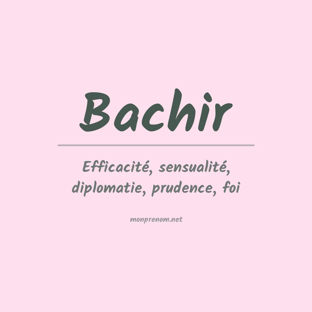 Prénom Bachir