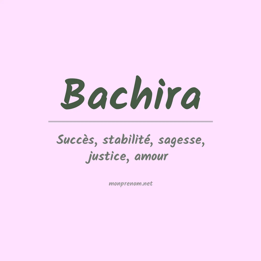 Prénom Bachira