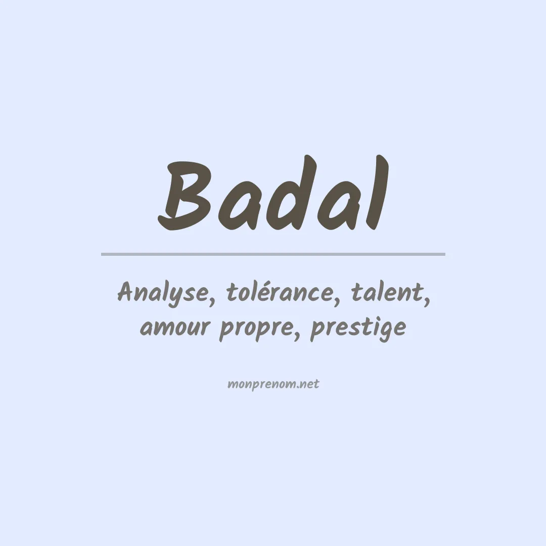 Prénom Badal