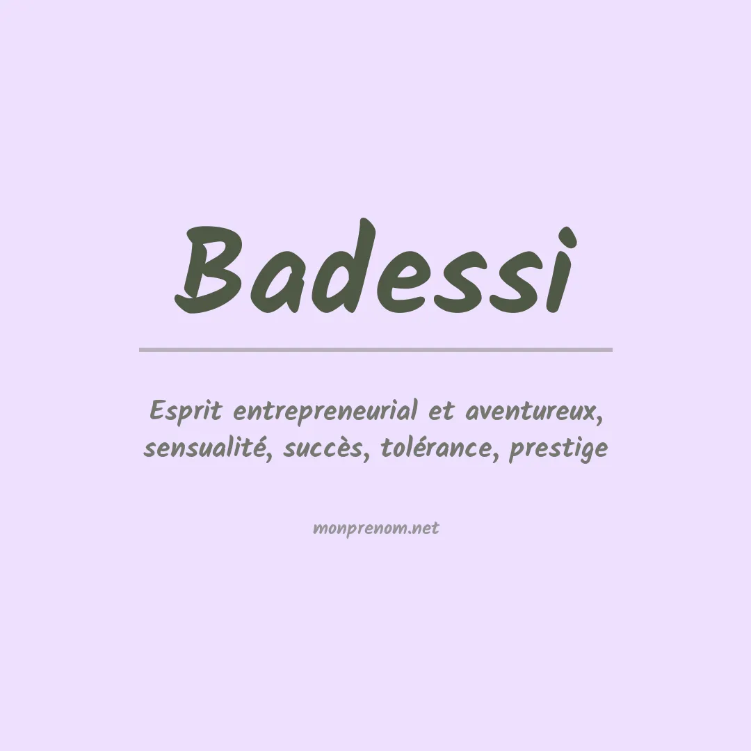Prénom Badessi