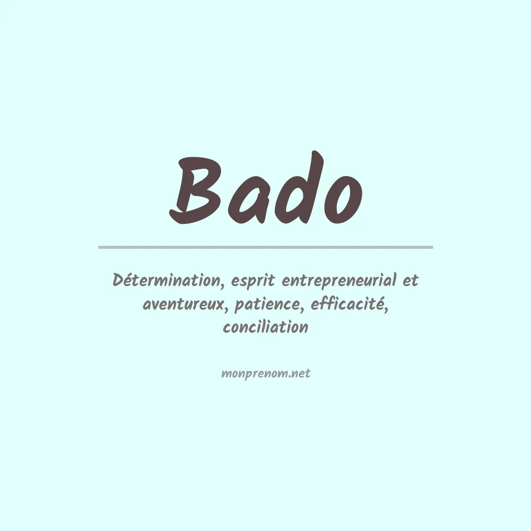 Prénom Bado