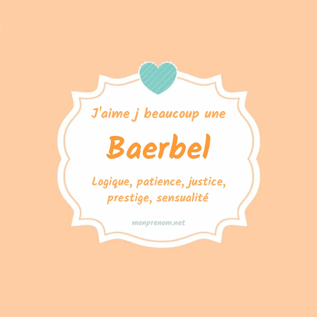 J'aime beaucoup Baerbel