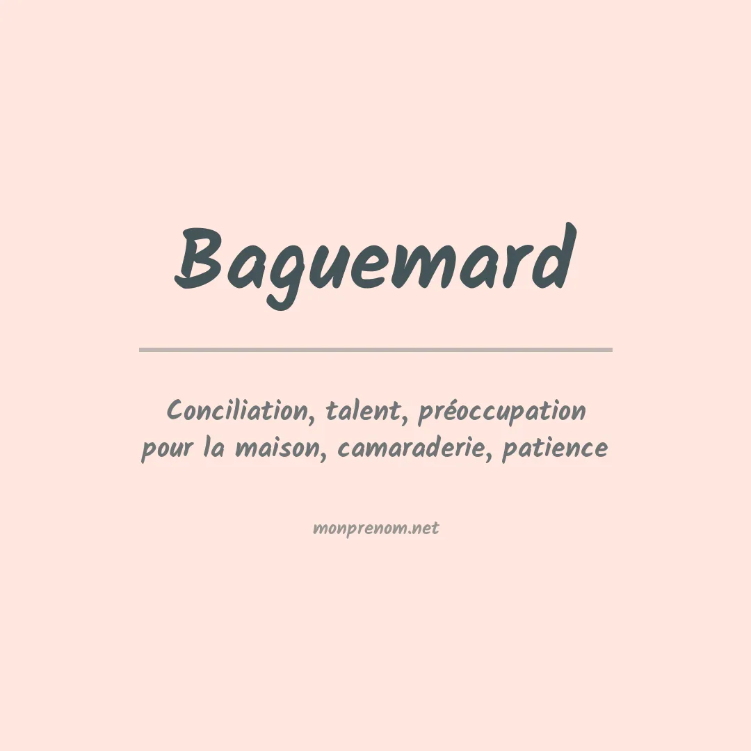 Prénom Baguemard