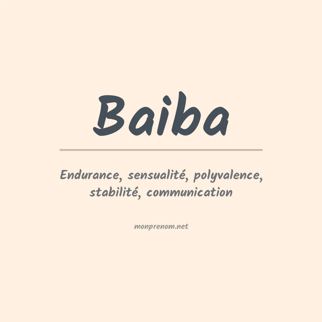 Signification du prénom Baiba