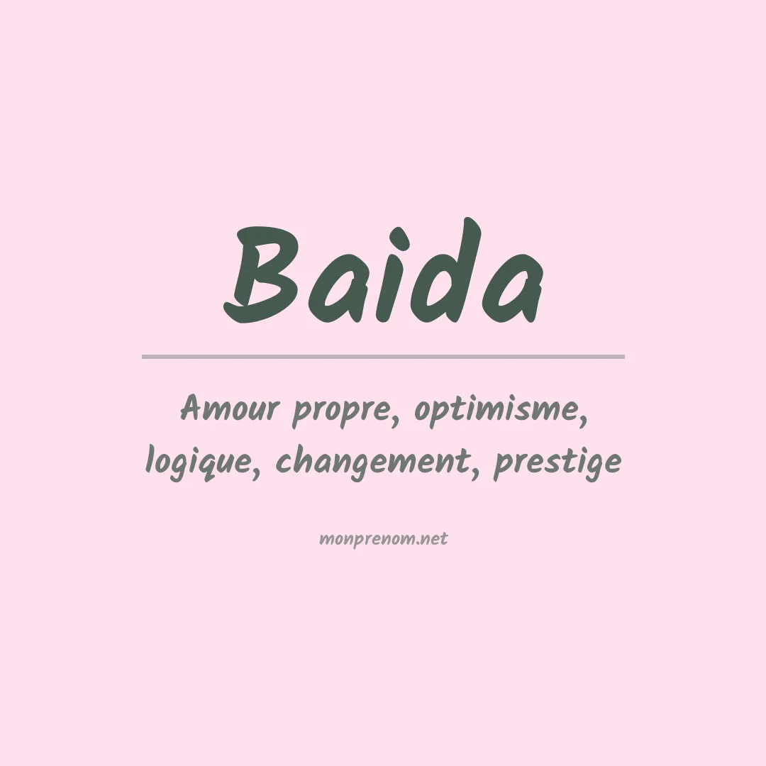 Prénom Baida