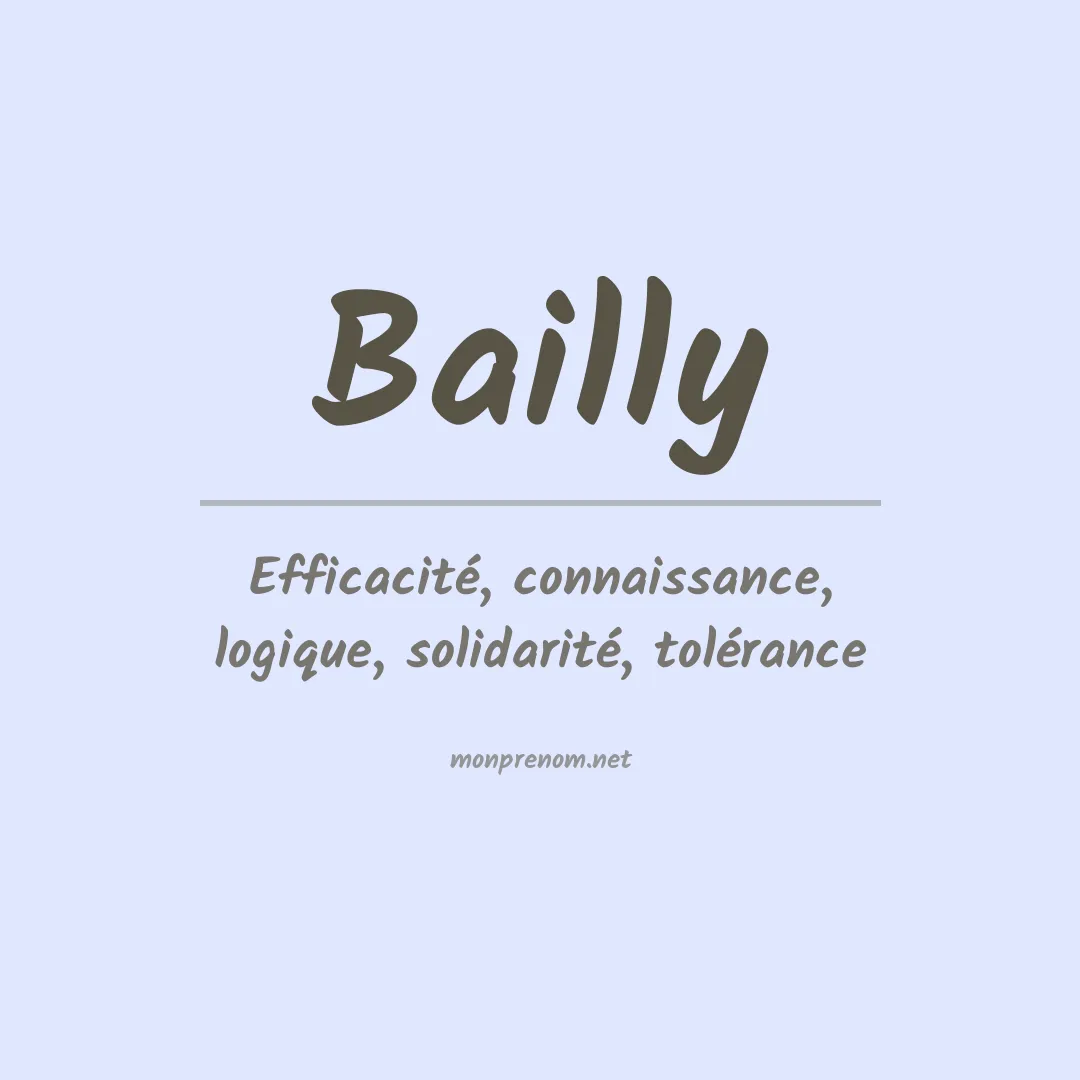 Prénom Bailly