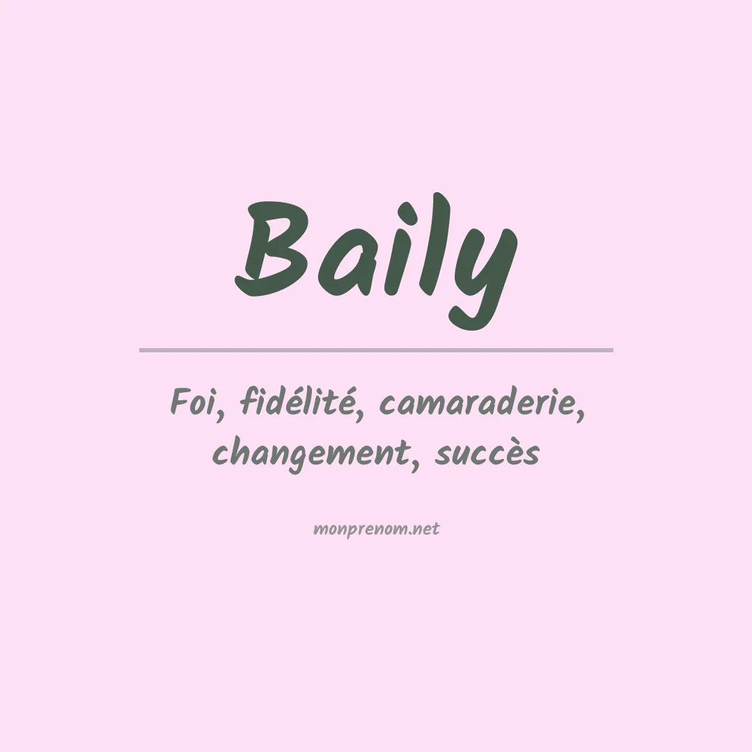 Prénom Baily