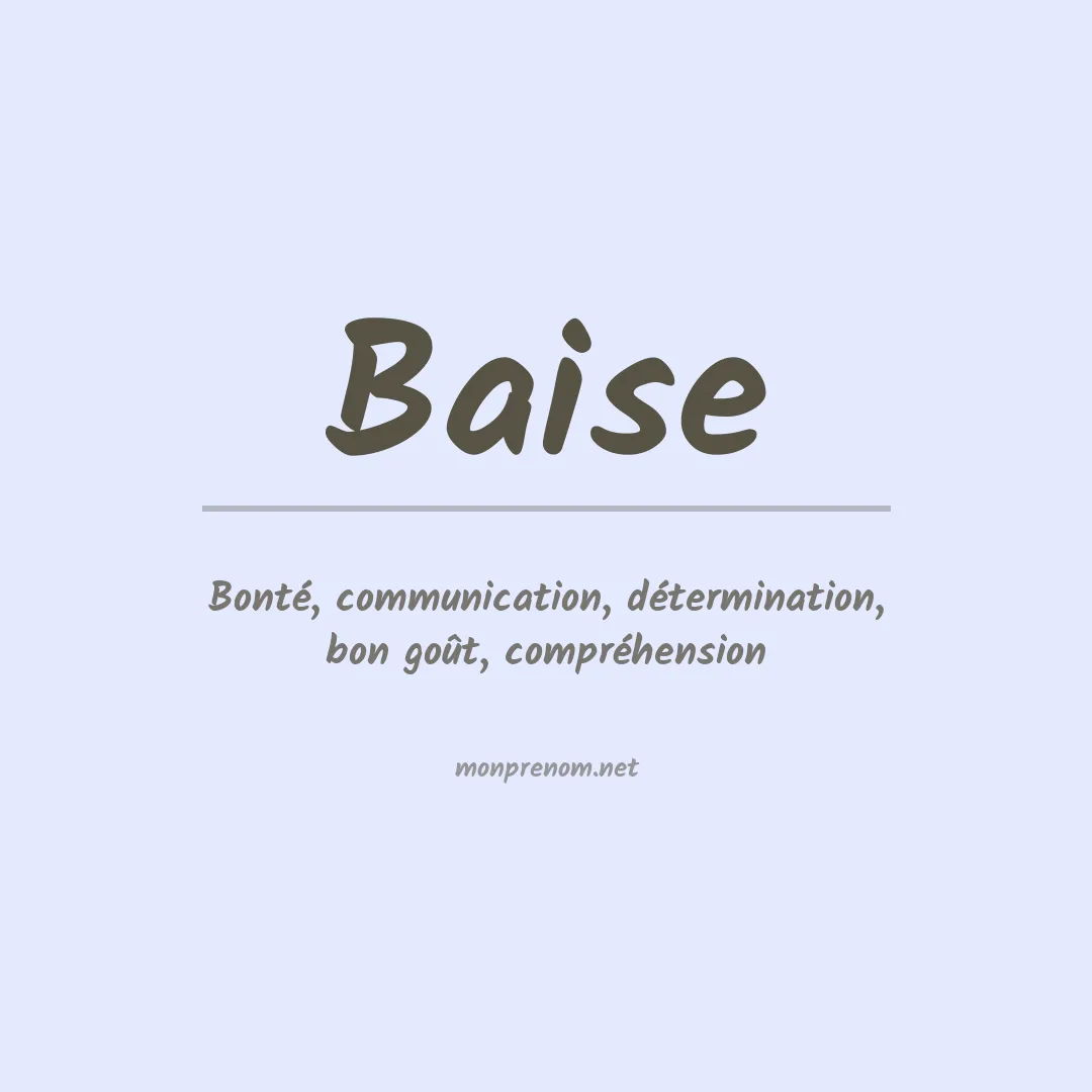Prénom Baise