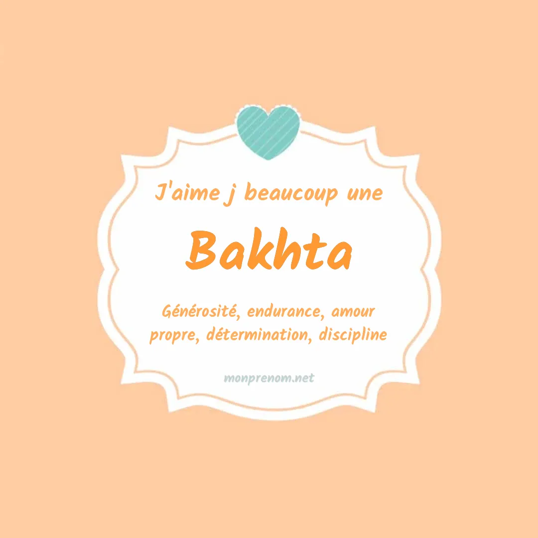 J'aime beaucoup Bakhta