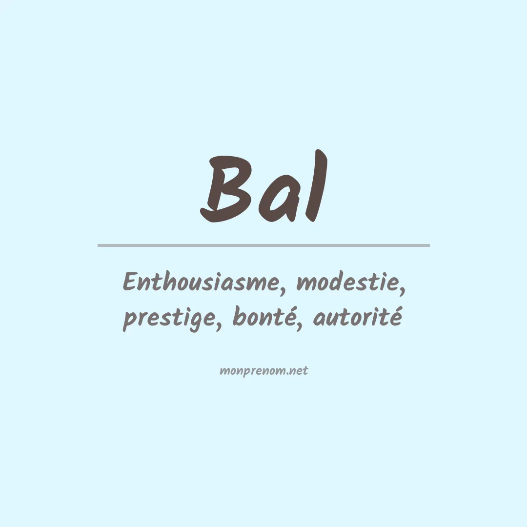 Prénom Bal