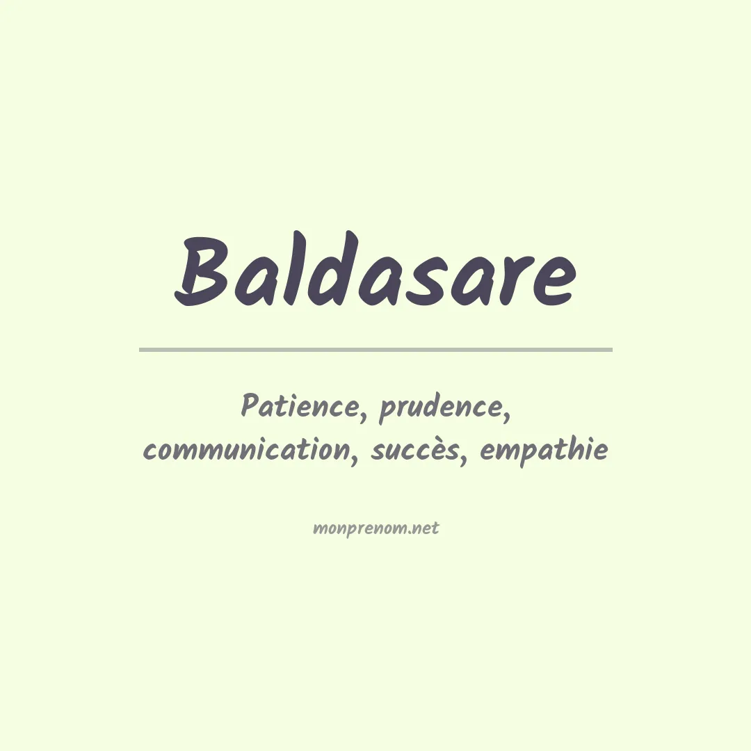 Signification du prénom Baldasare