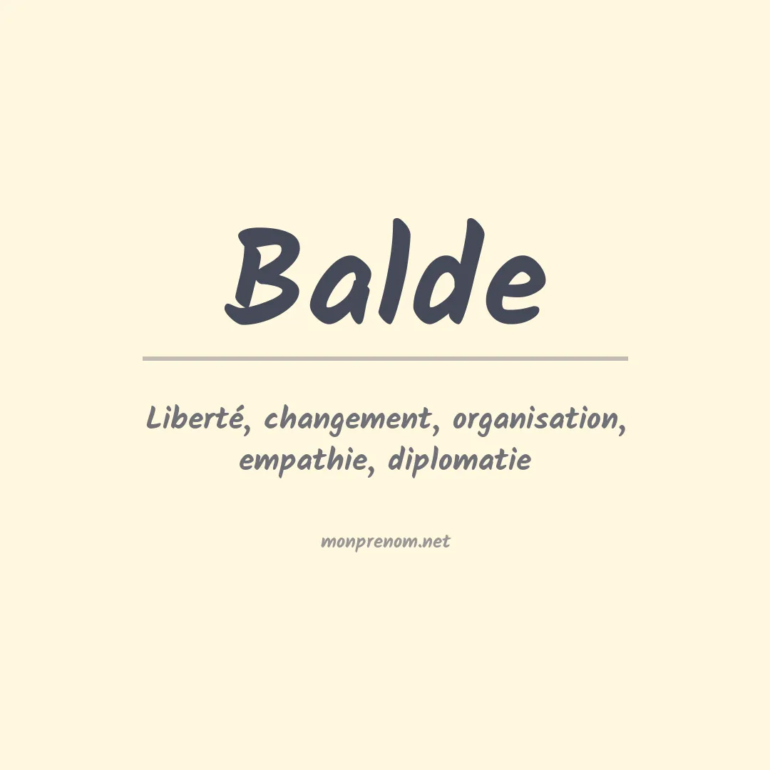 Prénom Balde