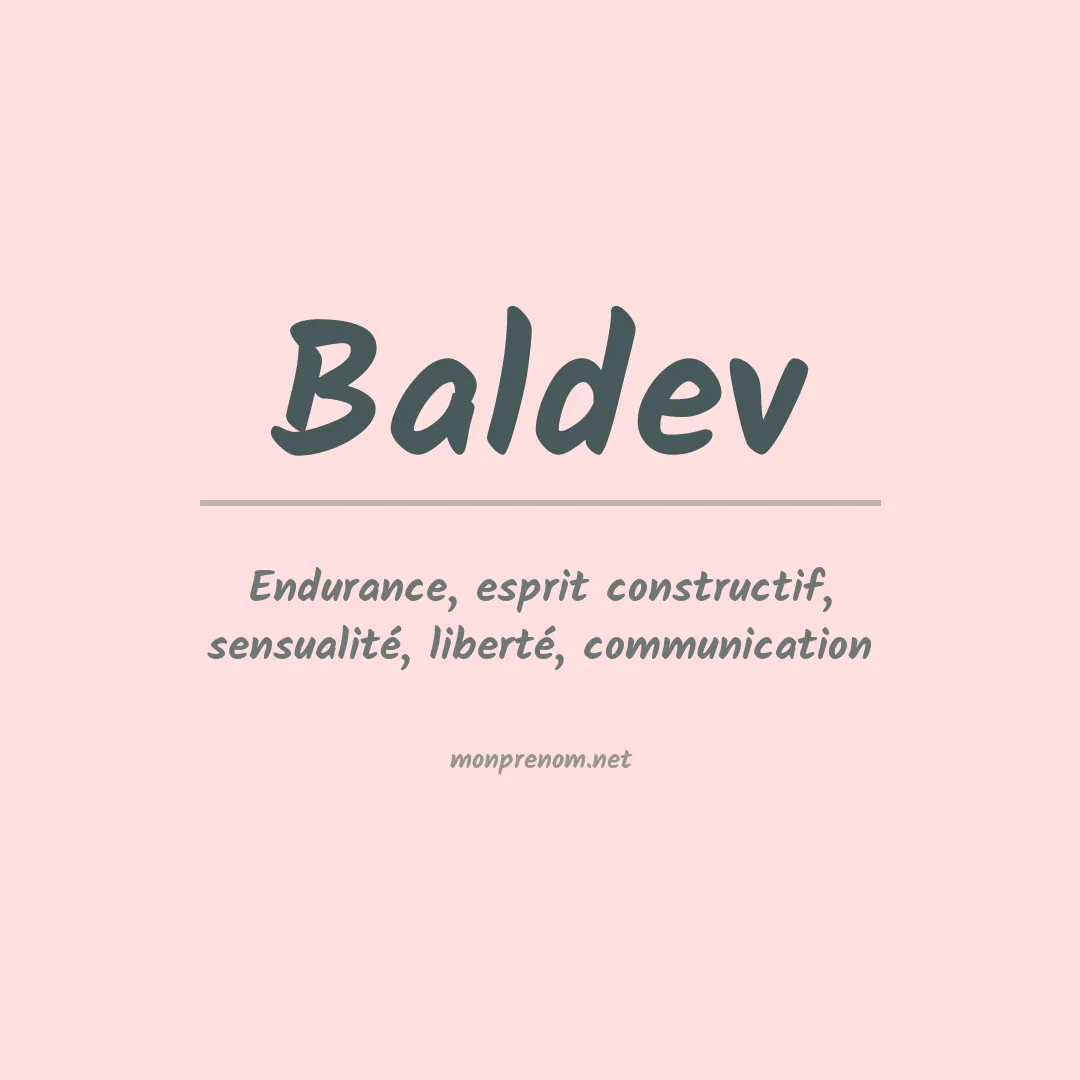 Prénom Baldev