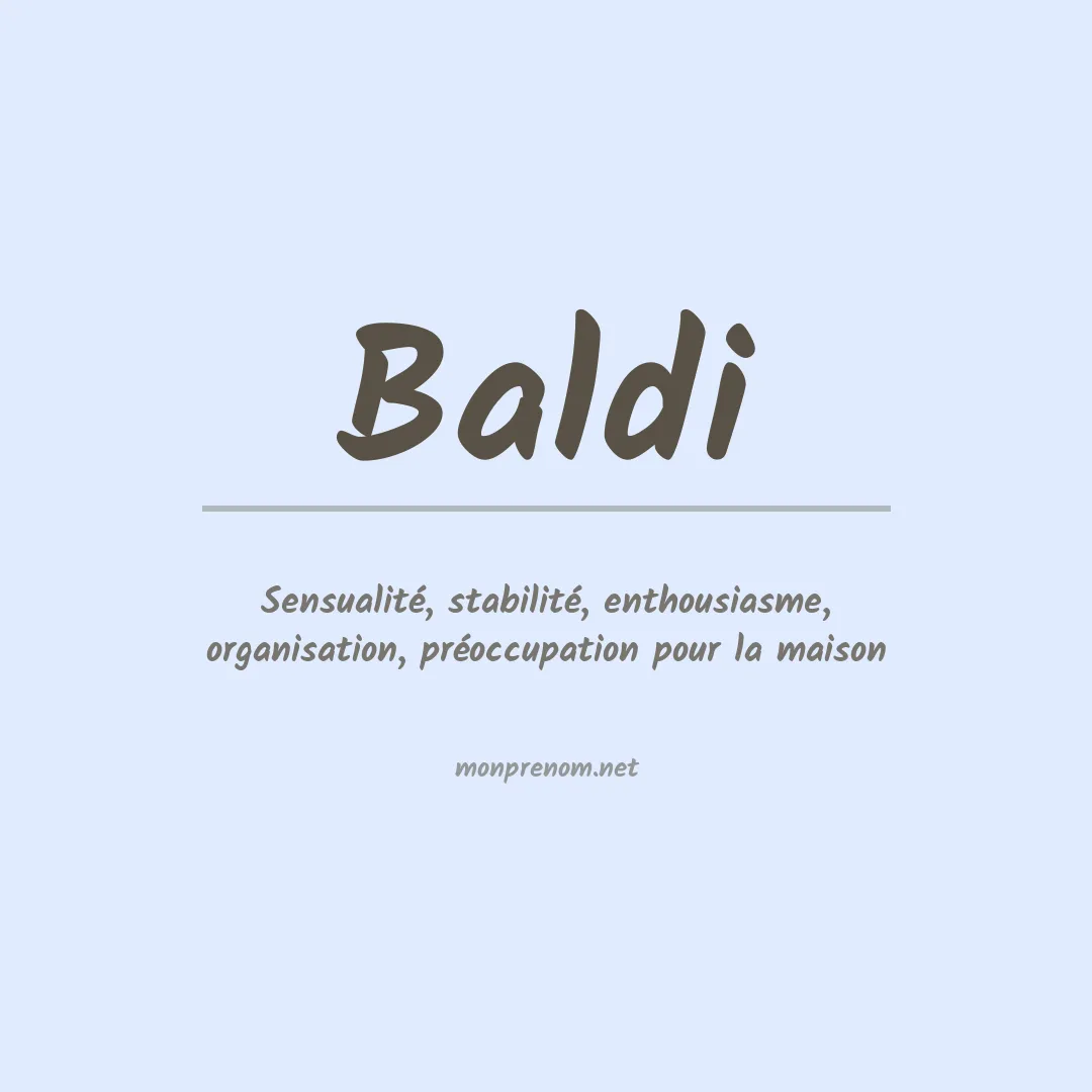 Prénom Baldi