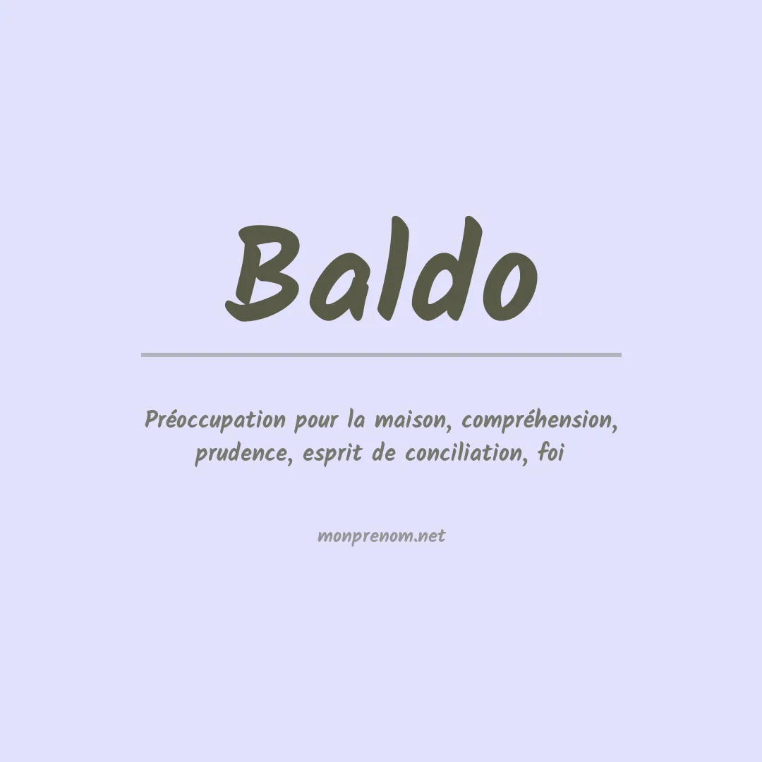 Prénom Baldo