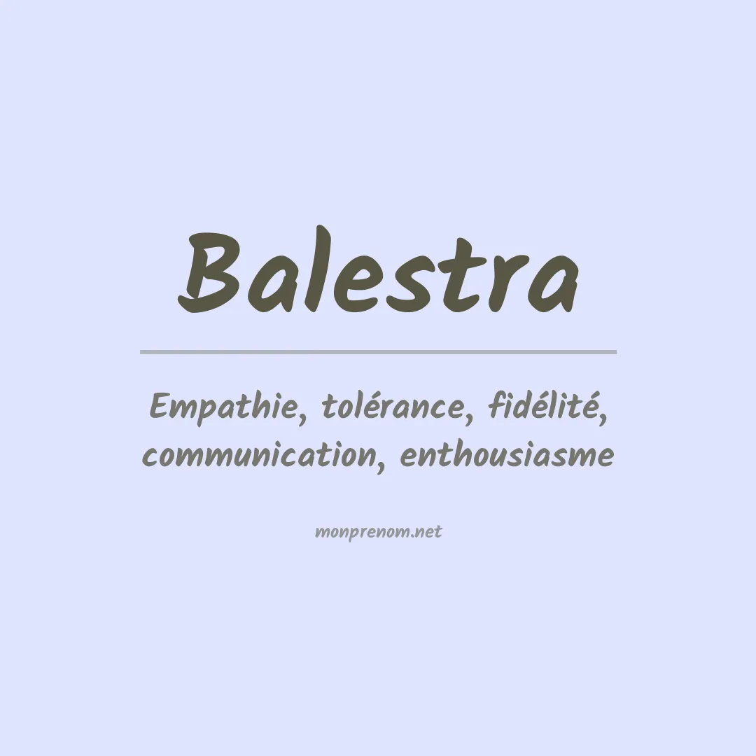 Prénom Balestra