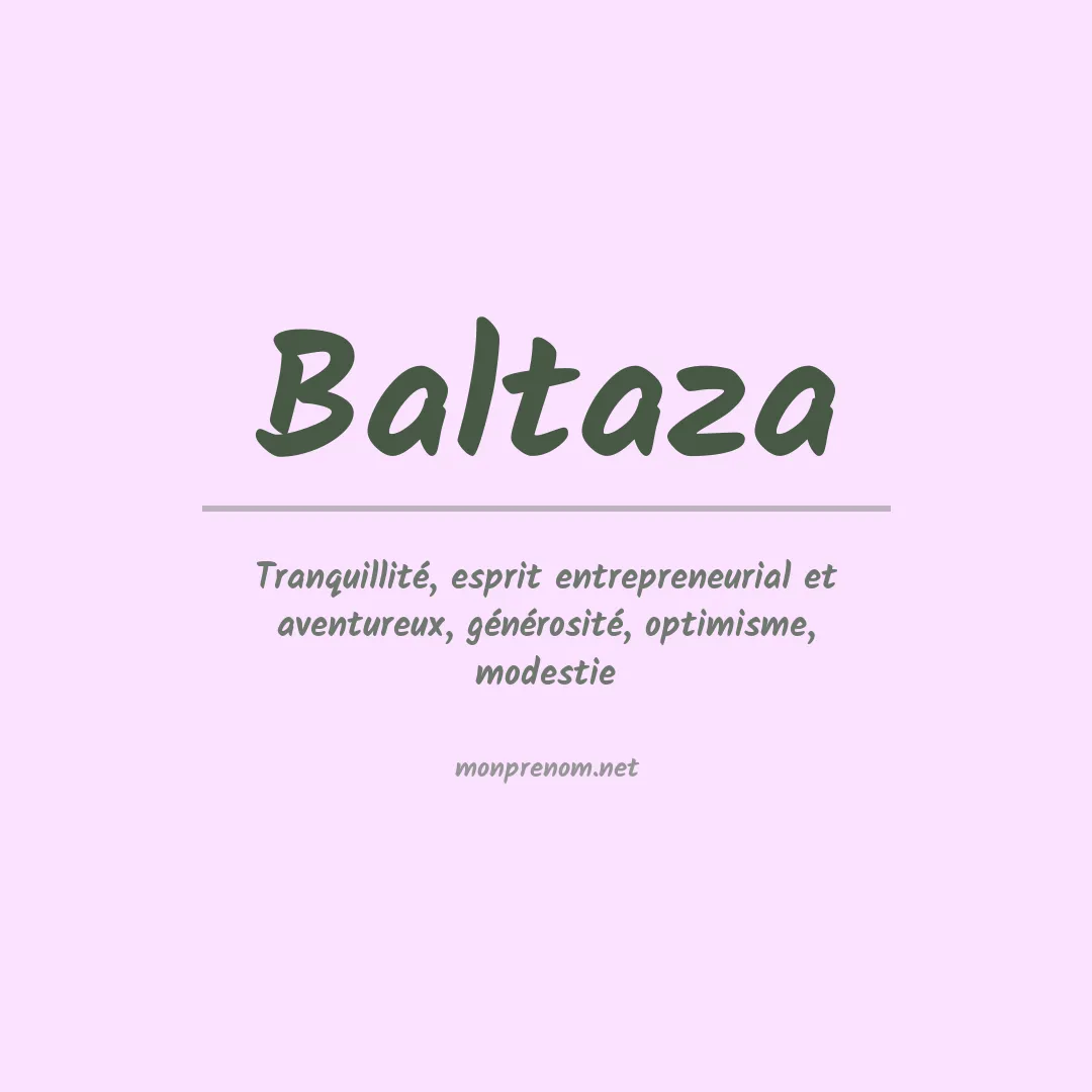 Prénom Baltaza