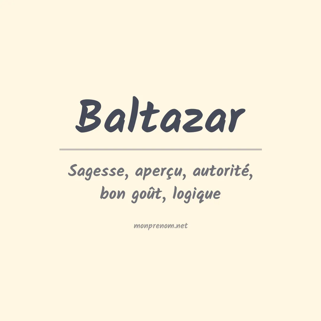 Prénom Baltazar