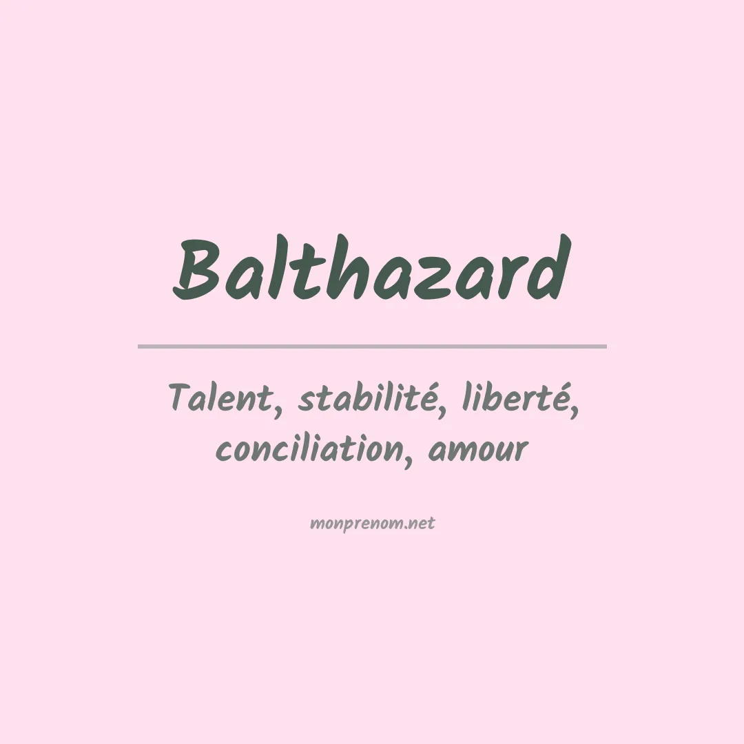 Prénom Balthazard