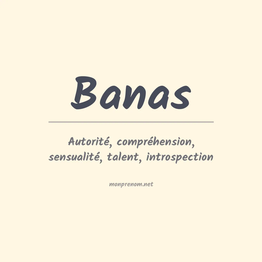 Prénom Banas
